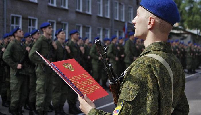 Как называется присяга военная и что такое военный приказ. Понятие, виды военной службы
